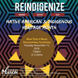 More Than A Word Documentary Screening-Native American and Indigenous Heritage Month